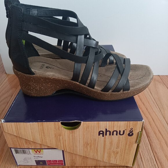 Ahnu Black Cork Sandals - Picture 3 of 3